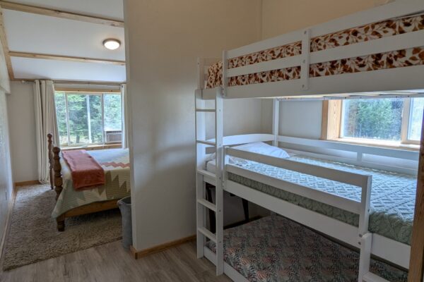 King bed and triple bunk