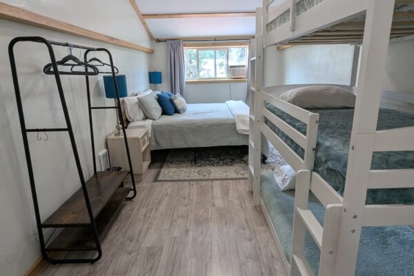 King bed and triple bunk