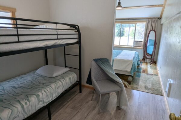 King bed and double bunk